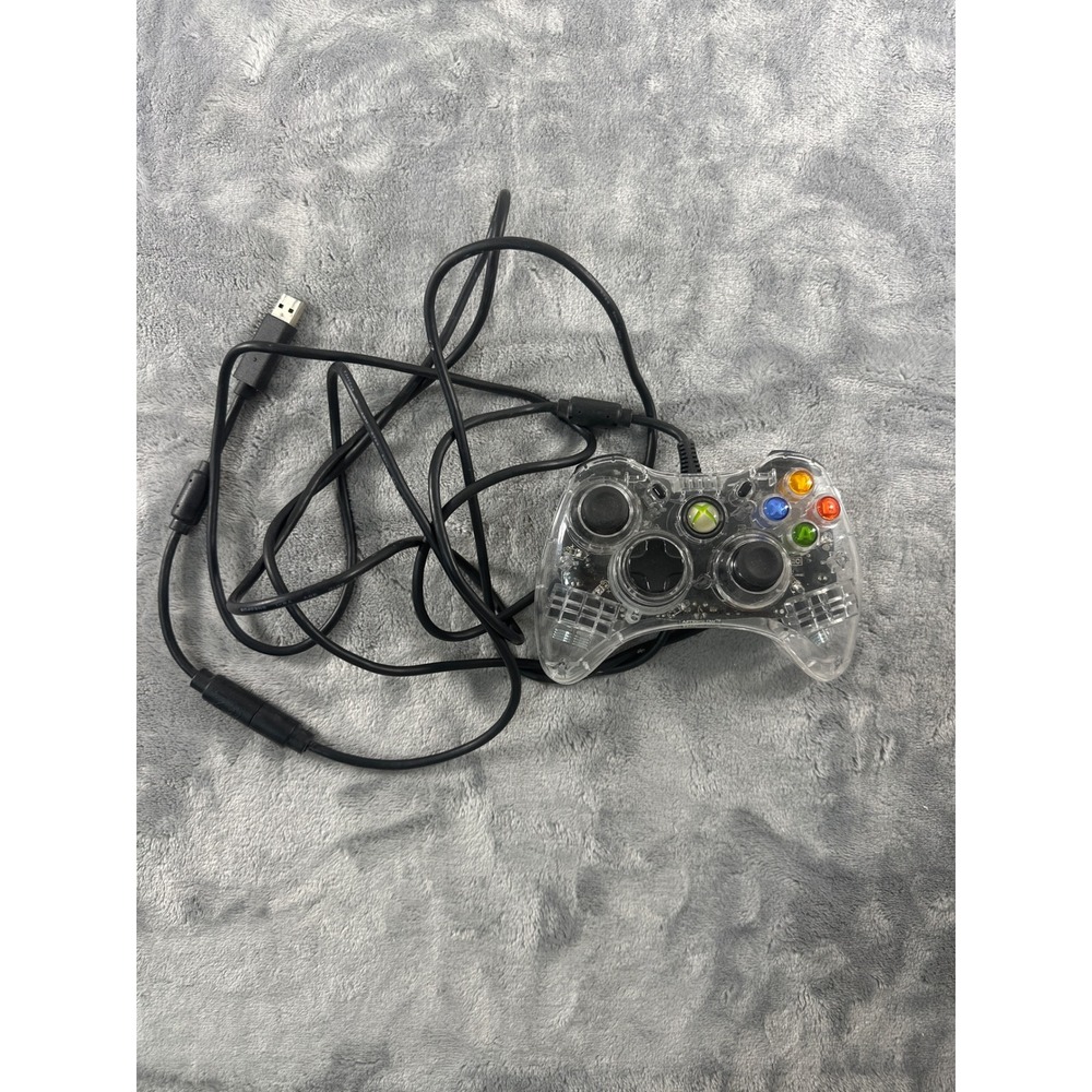 PDP Afterglow Wired Controller for Xbox 360 Clear Transparent PL-3702 PC USB